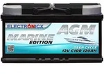 Electronicx Marine Edition Batterie Agm 120 Ah 12v Boot Schiff Versorgungsbatterie
