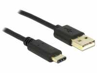 Kabel usb 2.0 Typ-A Stecker usb Type-C™ 2,0 m schwarz (83327) - Delock
