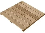 Weitere - Holzfliese 50 X 50 Cm Braun Bodenfliesen Holzfliese Terrassenfliese