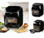 Domo - Digitale Hei&szlig;luftfritteuse 10 Liter Mini Backofen Rotierkorb, 1800w