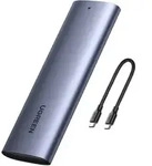 Taschengeh&auml;use F&uuml;r M.2 Superspeed 10 Gbit/s Ssd-laufwerk + Usb-c-kabel 0,5 M Grau