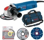 Bosch - Baukit Winkelschleifer Gwx 10-125 X-lock Inklusive Zubeh&ouml;r Und Tasche