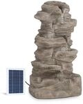 Blumfeldt Stonehenge Solarbrunnen, Inkl. Solarpanel, Lithium-ionen-akku (ca. 5h