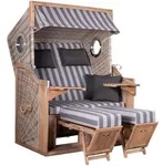 Devries ""trendy Pure Greenline 135xl"" Des. 755 Strandkorb Ant. Wh. 130x80x165 Cm