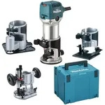 710 W &Oslash; 8 Mm Oberfr&auml;se In Makpac Mit 4 Basen - Makita Rt0702cx3j