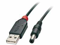 LINDY USB-Stromkabel USB 2.0 USB-A Stecker, DC Stecker 5,5 mm 1.50 m Schwarz...