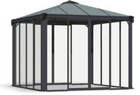 Palram - Canopia Aluminium Kaltwintergarten Ledro 3000 Grau 295x295x276 Cm