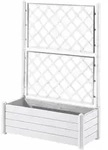 Stefanplast Rechteckiger Blumenkasten/blumenk&uuml;bel Mit Spalier - Holzoptik - 100 X 43