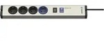 Ehmann - 0616x0a048001 Steckdosen-verteiler Aluminium, Schwarz Schutzkontakt 1 St.