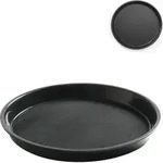 Rutschfestes, Widerstandsf&auml;higes Rundes Kellnertablett Mit Rand, Durchmesser 32 Cm -