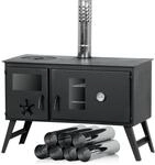 Campfeuer - Zeltofen 28,5 X 58,5 X 260 Cm Zeltheizung, Holzofen F&uuml;r Camping