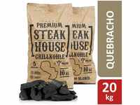 Bbq-toro - Premium Steak House Grillkohle 20 kg Quebracho Blanco
