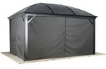 Sojag Vorhang-set Passend Zu Mykonos/moreno 10x14, Dunkelgrau, Polyester