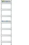 Abn Braun Verteilerfeld 1v7 84te 250x1050mm 7xger&auml;teschiene Vr17