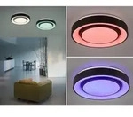 Reality - Led Deckenleuchte Mona Schwarz/wei&szlig; Dimmbar Smarte Lichtsteuerung Wiz, &Oslash;