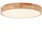 Brilliant - Lampe, Slimline Led Wand- Und Deckenleuchte 39cm Holz Hell/wei&szlig;, 1x Led