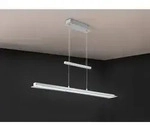 Led Pendelleuchte Smash Silber Dimmbar & H&ouml;henverstellbar Bis 150cm, B: 100cm