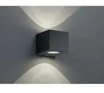 Led Au&szlig;enwandleuchte Cordoba Up And Down Light Eckig In Schwarz