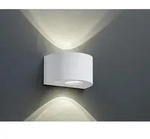 Led Au&szlig;enwandleuchte Rosario Up And Down Light Rund In Wei&szlig;