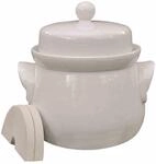 Kirschen - Mini-g&auml;rtopf Creme 3,0 L Mit Deckel Und Passenden Steinen