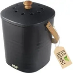 Nachhaltiger Biom&uuml;lleimer K&uuml;che, Geruchsdichter Komposteimer Mit Deckel, 3 Liter,