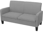 2-sitzersofa 135 X 65 X76 Cm Hellgrau - Vidaxl