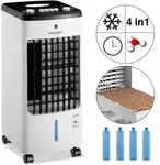 Monzana&reg; Luftk&uuml;hler 4in1 Mobil 60w 330m3/h Oszillation 3,5l Inkl. 4 K&uuml;hlakkus 3,5l