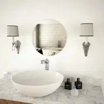 Wandspiegel 40 Cm Rund Glas Vidaxl
