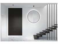 Black Oros Light Spiegel rund � 100 cm � runder Wandspiegel in matt schwarz -