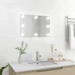 Wandspiegel Mit Led-beleuchtung Rechteckig Glas Vidaxl