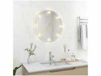 Wandspiegel Badzimmer Spiegel mit LED-Beleuchtung Rund Glas vidaXL