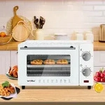 Woltu Minibackofen 10 Liter, 650 Watt Toasterofen Pizzaofen Backblech Mit Timer...