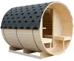 Home Deluxe - Outdoor Fasssauna Lahti Deluxe L - 195 X 220 Cm F&uuml;r 4 Personen