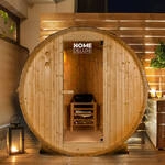Home Deluxe - Outdoor Fasssauna Lahti Xl - Ma&szlig;e: Bxtxh: Ca. 195 Cm X 192 Cm X 220