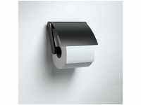 Keuco - Toilettenpapierhalter plan aus Metall, schwarz matt pulverbeschichtet, mit