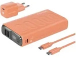 Realpower - Pb-20000 Power Pack Powerbank 20000 Mah Li-ion Usb, Usb-c&reg; Orange