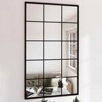 Wandspiegel Schwarz 100x60 Cm Metall - Vidaxl