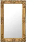 Wandspiegel Im Barock-stil 50 X 80 Cm Golden Vidaxl