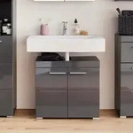 Amandamandobea Waschbeckenunterschrank Grau.