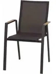 Siena Garden Stapelsessel Rondo Anthrazit/ranotex&reg; Grau Stapelstuhl