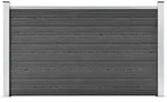 Zaunelement Wpc 180x105 Cm Schwarz - Vidaxl