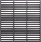Zaunelement Wpc 180x180 Cm Grau - Vidaxl