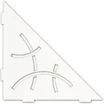 Schluter - Schl&uuml;ter Ses1d6mbw-e-s1 Ablage Curve 210x210mm Brillantwei&szlig; Matt