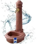 Garantia - Venezia Steinbrunnen Redstone Inkl. Nostalgie-auslaufhahn