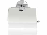 Toilettenpapierrollenhalter Cuba Glänzend, aus rostfreiem Zinkdruckguss, Silber