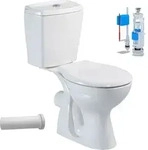 Stand-wc Mit Taharetfunktion Und Waagerechtem Wandabgang Inkl....