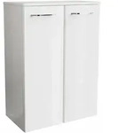 Fackelmann - Milano Doppel-midischrank - 60 Cm - Wei&szlig; Hochglanz -