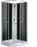 Komplettduschkabine Rio Black 90 X 90 X 204 Cm