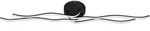 Led Deckenleuchte Roncade 1 Schwarz 116 X 18 Cm Warmwei&szlig; Deckenlampen & Kronleuchter