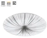 Eglo - Led Deckenleuchte Nieves Wei&szlig; Schwarz &Oslash; 51 Cm Deckenlampen & Kronleuchter